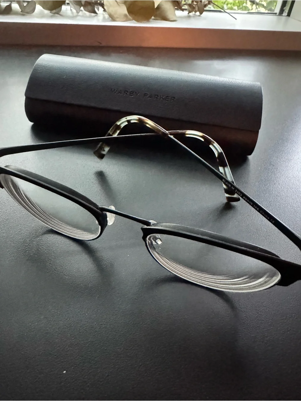 Warby Parker Eyeglasses - Blair in Black Ink